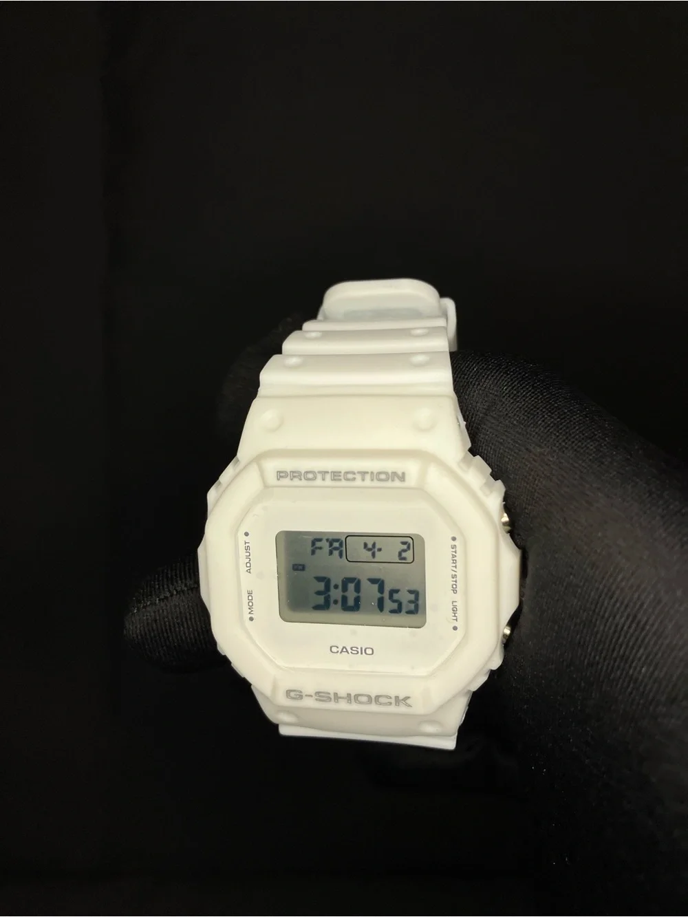 Custom G Shock All white Dw5600 Colorway